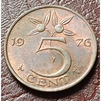 Нидерланды 5 центов, 1976    ( 2-1-2 )