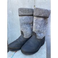 Сапоги войлочные зимние ( стелька 26 см) БУ  низ кожа
