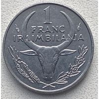 Мадагаскар 1 франк 1993 г.