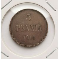 36. 5 пенни 1914 г. С рубля