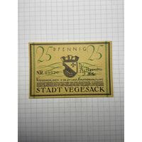 Нотгельд 25 пфеннигов Германия -3012