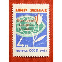 СССР. Всемирный конгресс женщин. ( 1 марка ) 1963 года. 5-5.