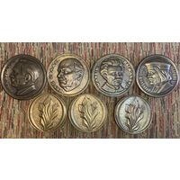 Чеканки СССР большие. Ручная работа. Писатели Беларуси.