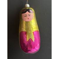 Ёлочная игрушка матрёшка СССР