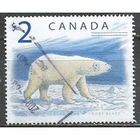 Канада. Белый медведь. 1998г. Mi#1726.