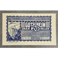 Нотгельд Австрия ХАЙНФЕЛЬД, 20  геллеров 1920 год