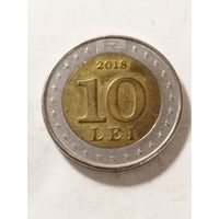 Молдова 10 лей "25-я годовщина национальной валюты" 2018