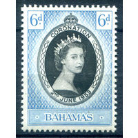 Британские колонии - Багамы - 1953г. - коронация королевы Елизаветы II - 1 марка - полная серия, MNH [Mi 162]. #2-Bc-D-KS-1