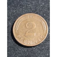 ФРГ 2 пфеннига 1976 F