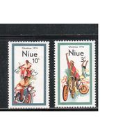 Ниуэ-1974(Мих.148-149) , **  , Мотоциклы, Велосипеды,
