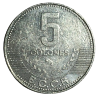 Коста-Рика 5 колонов, 2012