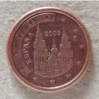 Испания 1 евроцент 2009 год, KM# 1040