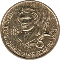 Польша 2 злотых, 2004 Генерал Станислав Сосабовски UNC