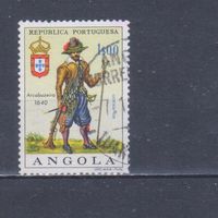 [131] Португальская Ангола 1966. Армия.Униформа. Гашеная марка.