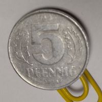 ГДР 5 пфеннигов, 1968