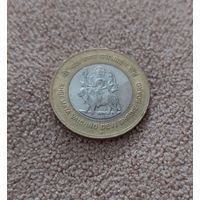 Индия 10 рупий 2012 Дева Вайшино Богоматерь