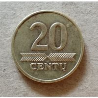 Литва 2 Республика 20 сантим 1998 г., KM# 107 ю
