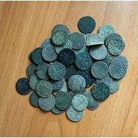 Сборный лот монет Речи посполитой( боратинки) 55 шт