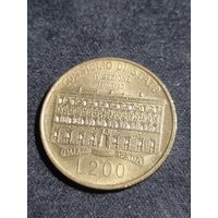 Италия 200 лир 1990 100 лет основанию Государственного Совета