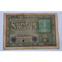 1919 год Германия 50 марок