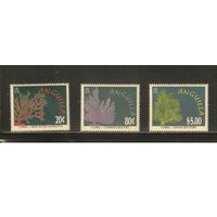 Ангилья-1996(Мих.961-963) , **   ,  Морская фауна, Кораллы (полная серия)
