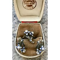 Серьги и кольцо комплект