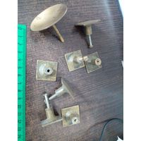 Фурнитура мебельная 1950-х медь. 8 шт. ЗА ВСЕ