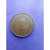 Германия ФРГ 1 пфенниг 1986 D