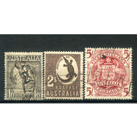 Австралия - 1948/50г. - 3 марки - гашёные. #3-WB-87-B-1