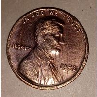 1 цент США 1982 год.