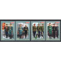 Россия 2025. Военная форма участников парада Победы 4 марки (2820)