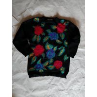 Винтажный мохеровый свитер, связан вручную, новый, размер S-L