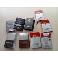 Парфюм мужской FERRARI (3 аромата) ПРОБНИКИ-миники (1,5-1,9мл)