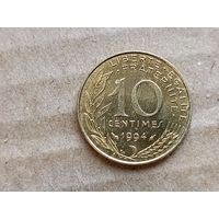 Франция 10 сантимов, 1994г. (D-107)