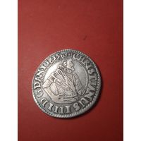 1 марка  1615. Дания, Кристиан IIII. Серебро. С рубля. (02) Редкая. Превосходное Коллекционное Состояние.