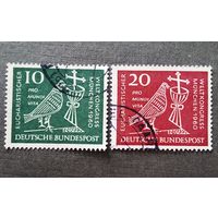 Марки Германия 1960 год Евхаристический конгресс Серия из 2-х марок