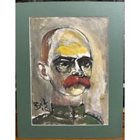 Акулов В.И "Отто фон Бисмарк", 2010г. Гуашь, масло. Размер 30х41 см.