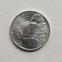 Ватикан 10 лир 1966 г.