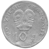 Заморское Сообщество Французская Полинезия. 10 франков 2006.
