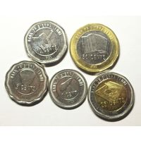 Сьерра-Леоне Набор 5 монет: 1, 5, 10, 25, 50 центов 2022 год. UNC