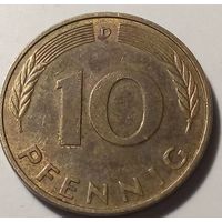 10 пфеннигов Германия ФРГ 1990 d