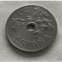 Испания периода правления короля Альфонсо XIII 25 сентимо 1927