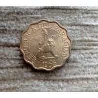Werty71 Парагвай 10 сентимо 1953  Лев