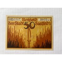 Нотгельд 50 пфеннигов. Саалфельд. Веймарская республика - 04