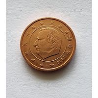 Бельгия 1 евроцент, 2007 из официального набора BU