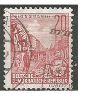 ГДР. Пятилетка. Строительство. Стандарт. 1957г. Mi#580.