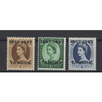 Марокко Танжер 1957 ** Елизавета II, часть серии 3 марки