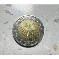 5 злотых Польши 2019 года.