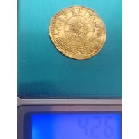 Златник: первая российская монета из золота (новодел, золото 916 пр).