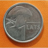 Латвия 2 Республика, 1 лат 2004 г., "Гриб",  KM# 67